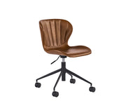 Chaise de bureau moderne - dossier capitonné et moulage incurvé pour un confort optimal - plusieurs couleurs disponibles