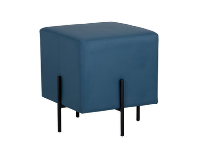 Ottoman cubique au style minimaliste -  structure tubulaire en acier - plusieurs couleurs disponibles