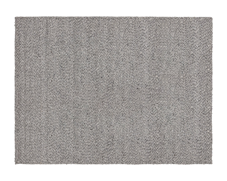 Tapis luxueux tissé à la main - mélange de laine épaisse - gris argenté - plusieurs grandeurs disponibles