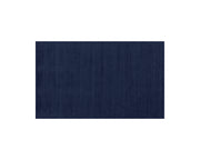 Tapis bleu marine tissé à la main, mélange de laine et de viscose douce - plusieurs grandeurs disponibles