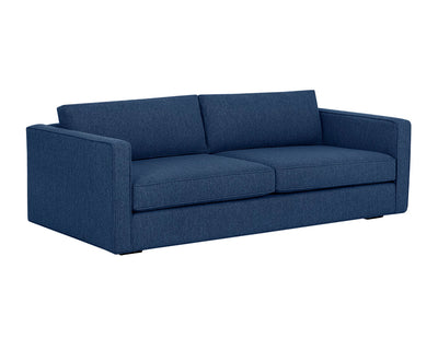 Canapé contemporain - bleu- résistant aux taches et facile à nettoyer