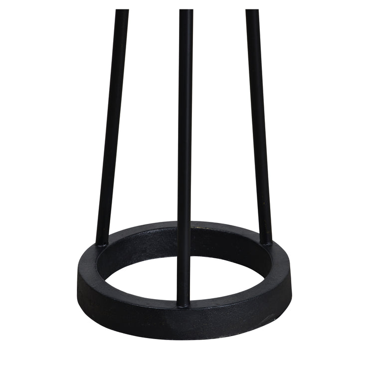 Lampe de table au design industriel - acier noir